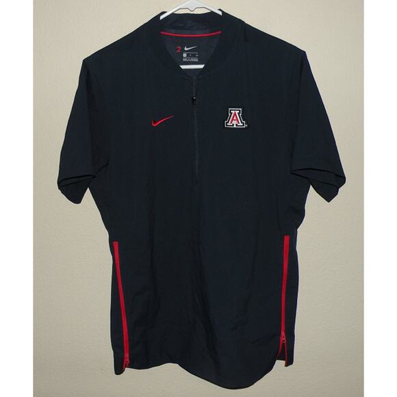 Nike Arizona Wildcats Men’s Small Quarter Zip SS Windbreaker Jacket Blue - Picture 1 of 3